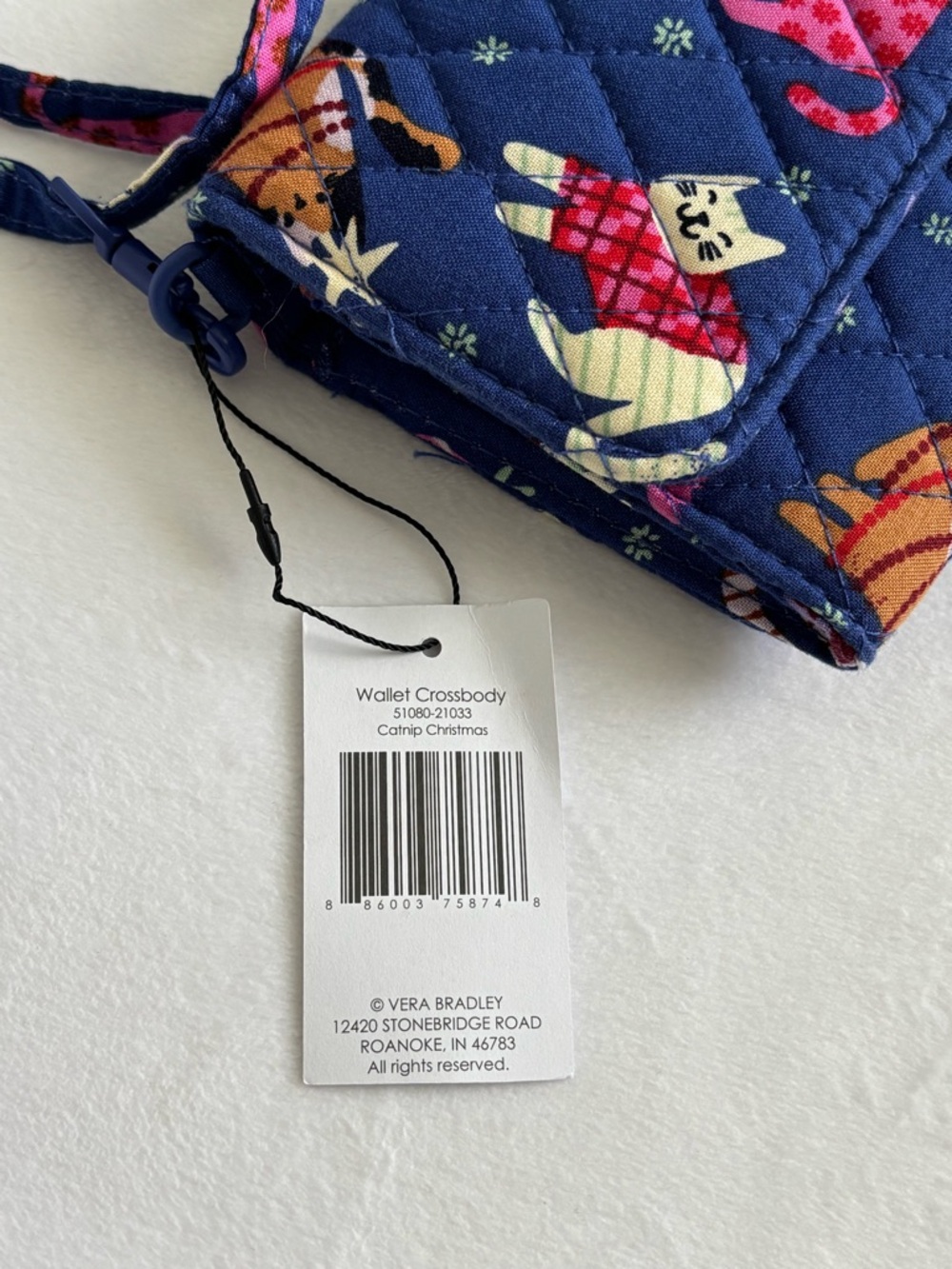 Vera Bradley Catnip Christmas Wallet Crossbody NWT - Picture 13 of 14